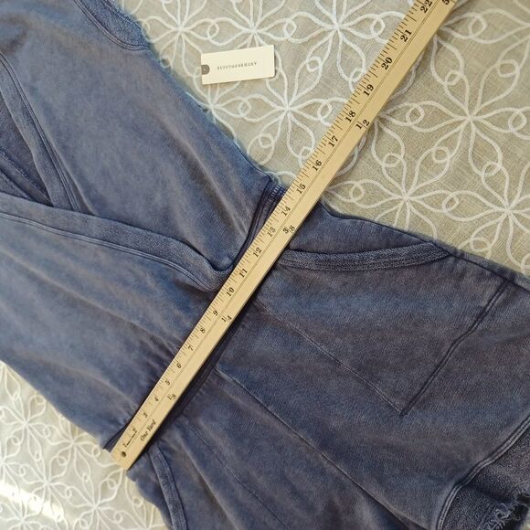 Anthropologie Daily Practice Romper Shorts 100% Cotton Faux Wrap Top. NWT - Picture 12 of 15